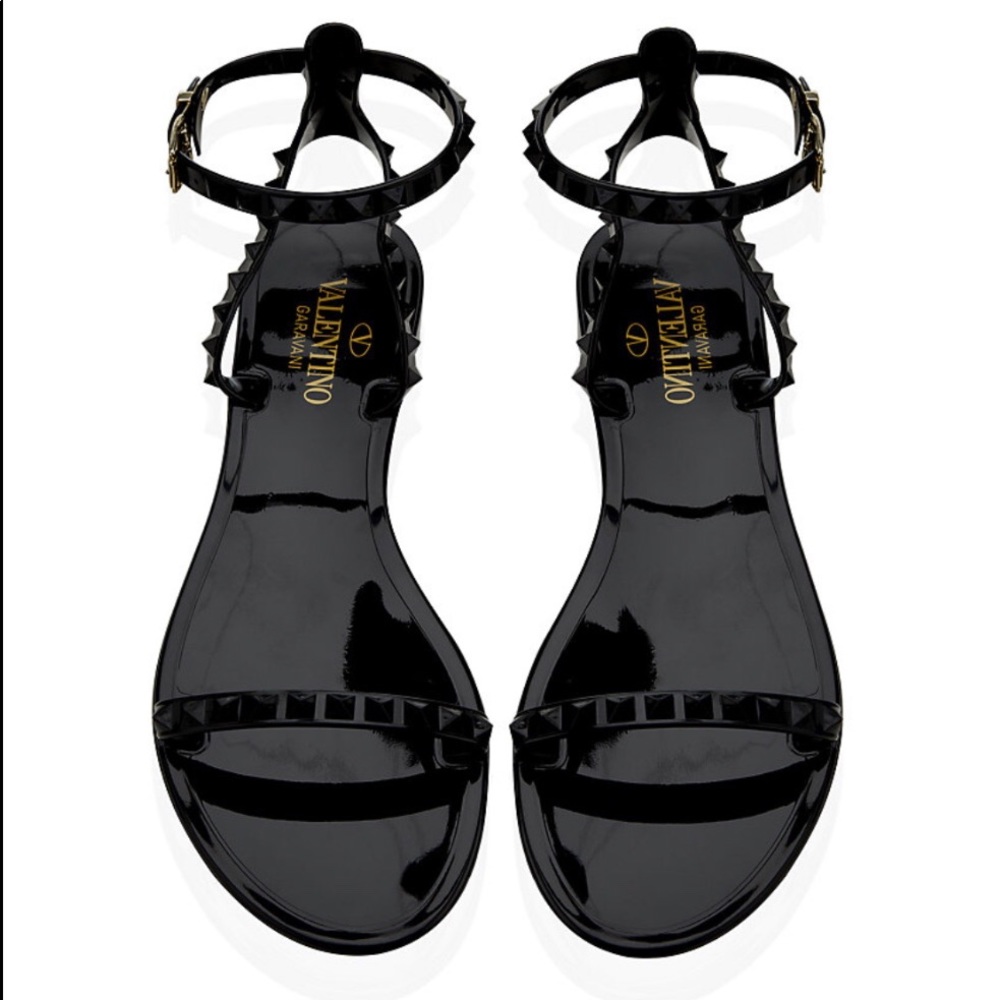 Valentino Rockstud PVC Jelly Sandals